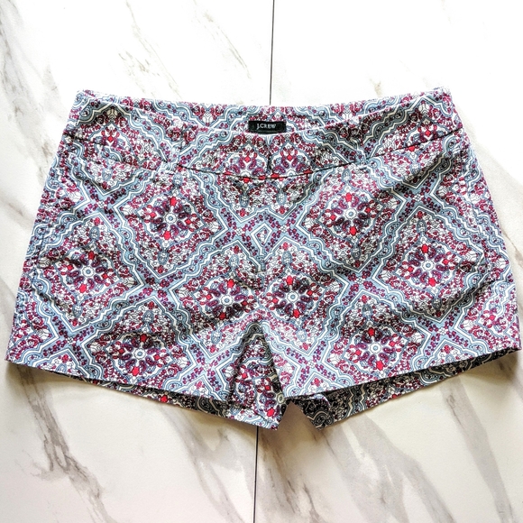 J. Crew Pants - J. CREW Paisley Geometric Print City Fit Shorts
